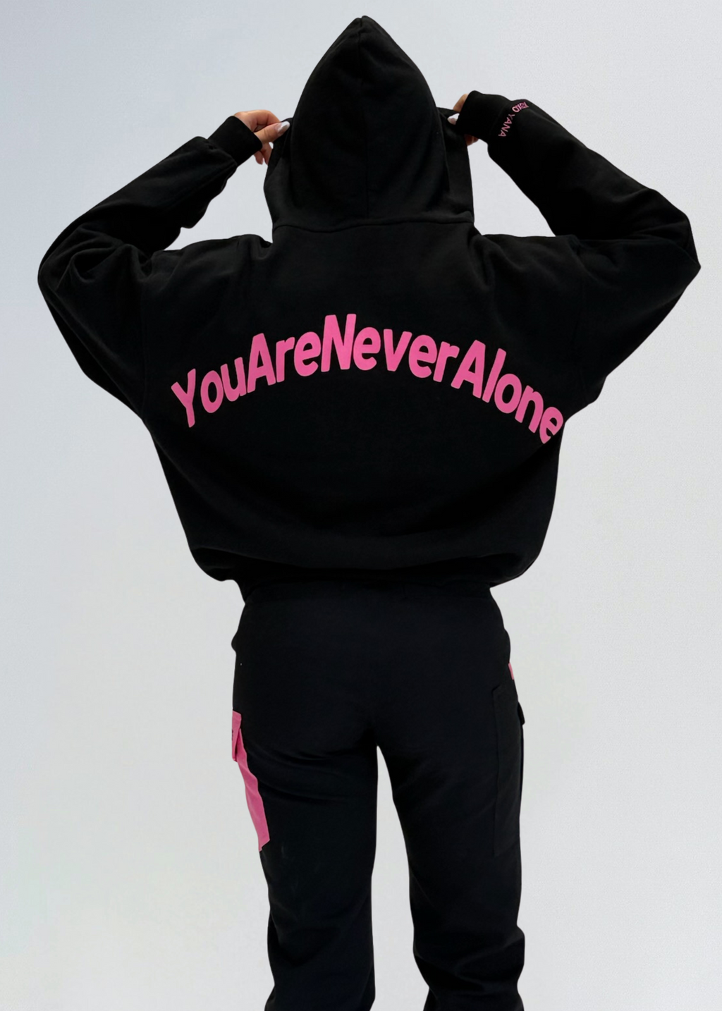 YOU ARE NEVER ALONE Black Hoodie (PREORDER)