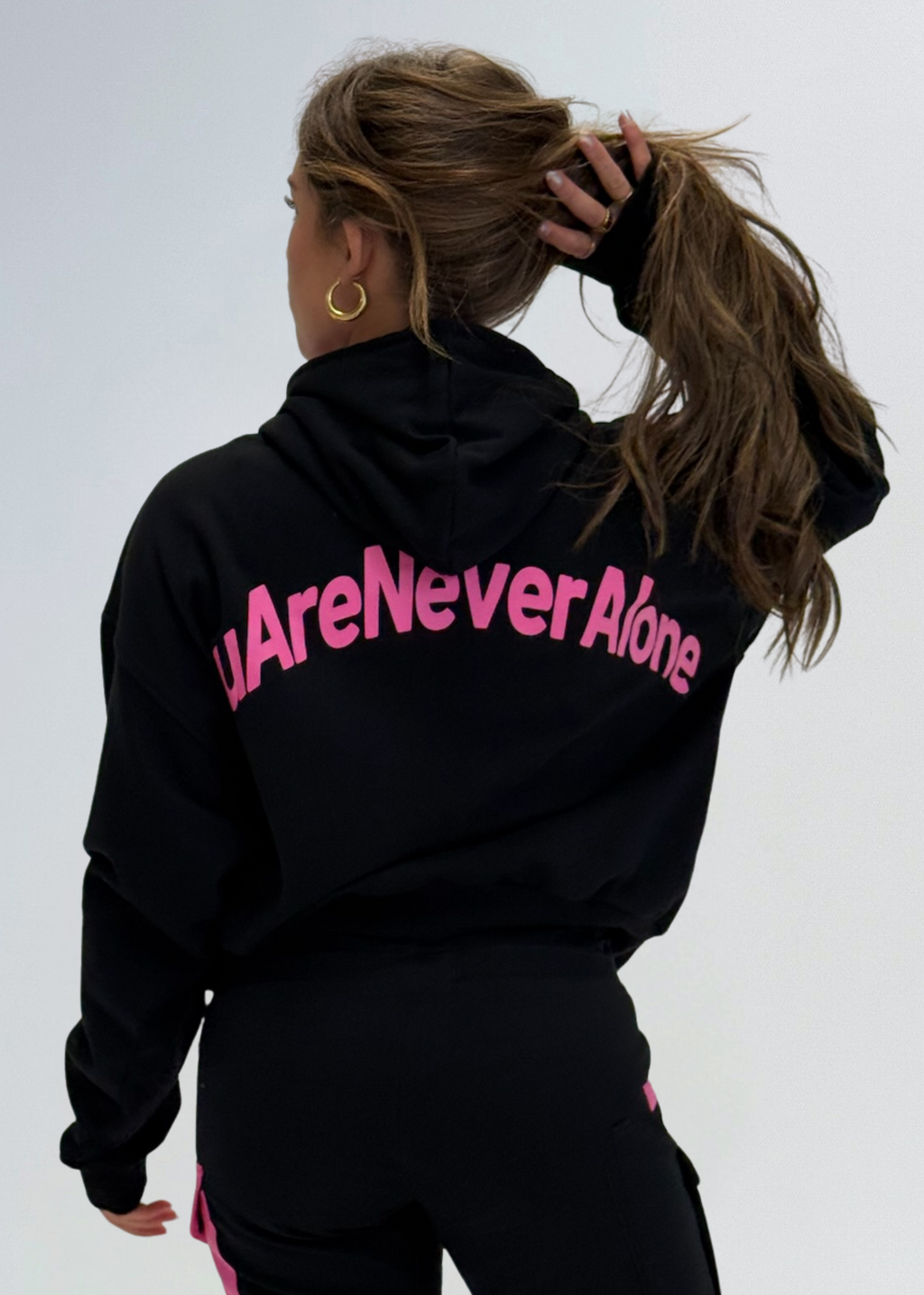 YOU ARE NEVER ALONE Black Hoodie (PREORDER)