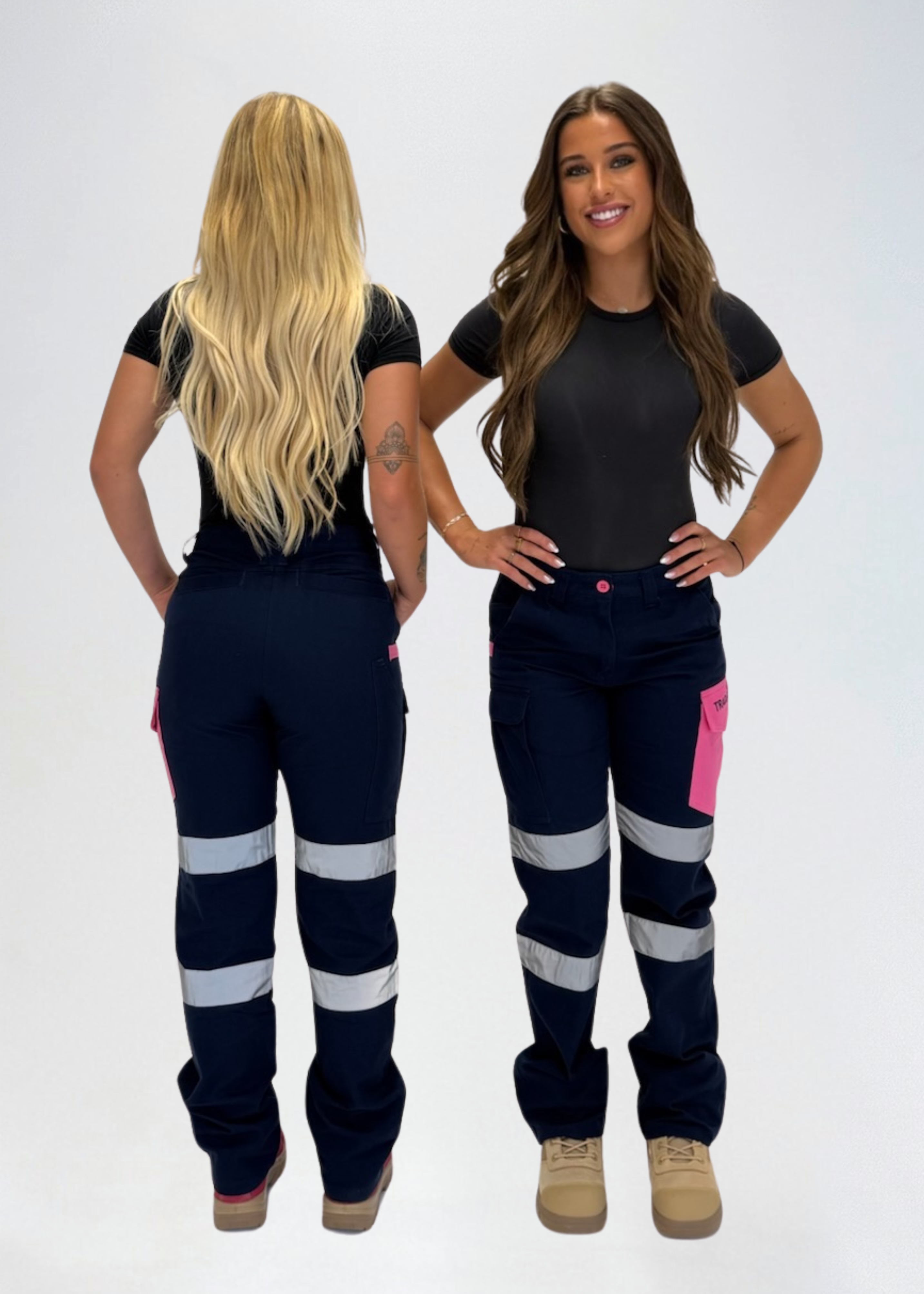 Work Pants Navy Reflective